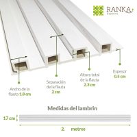Lambrin sintético WPC Ártico - Imagen 2