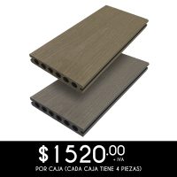 Deck wpc reversible gris / beige