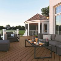 Deck wpc reversible gris / beige - Imagen 2